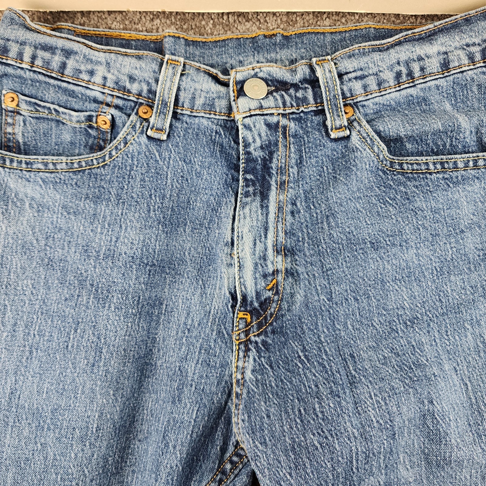 Levi’s 505 Jeans Mens 29×30 Blue Classic Straight Fit 100% Cotton Workwear Denim