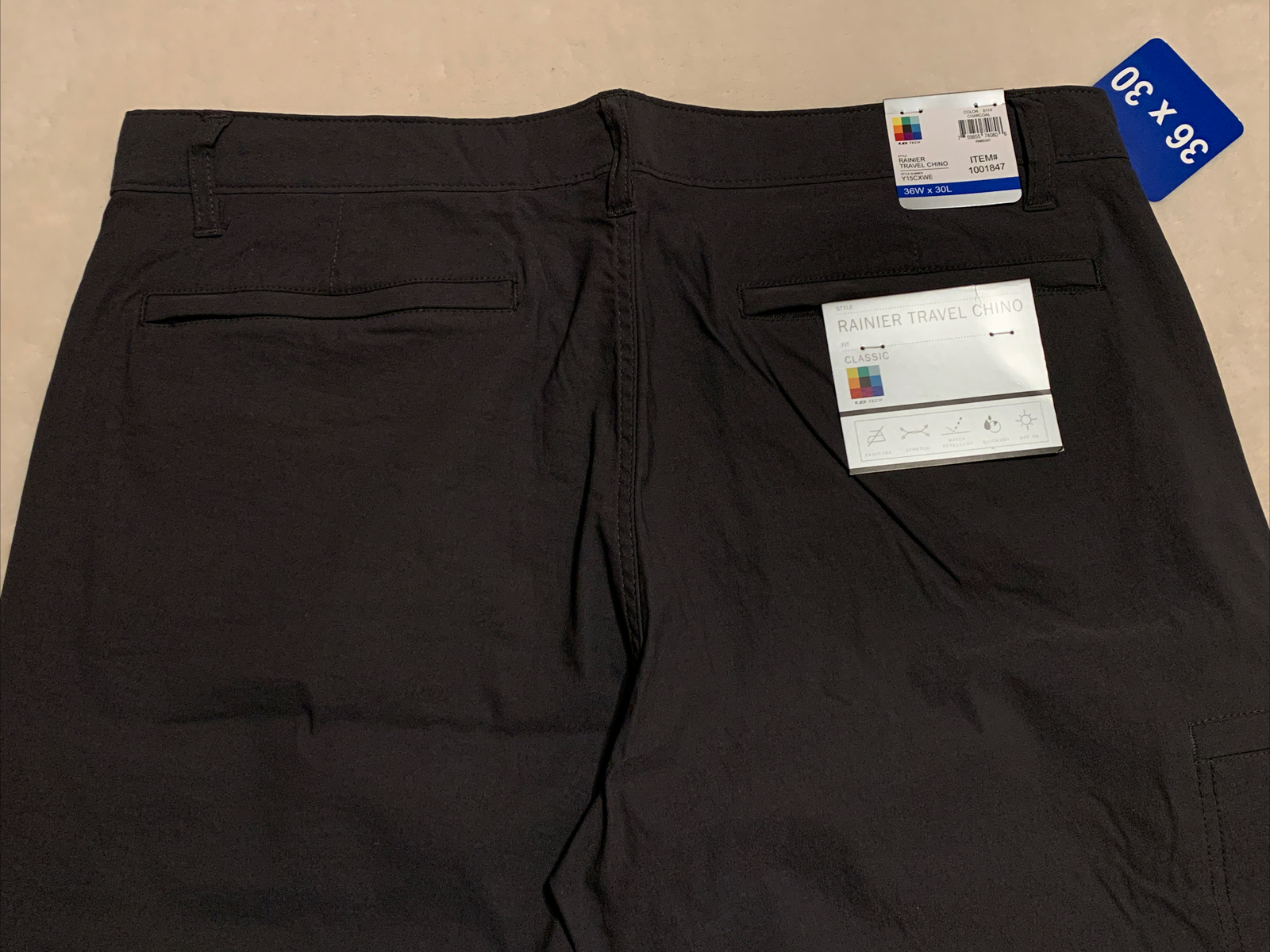 UB Tech Men’s Rainier Lightweight Comfort Travel Chino Pants 40 42 44 x 30 32