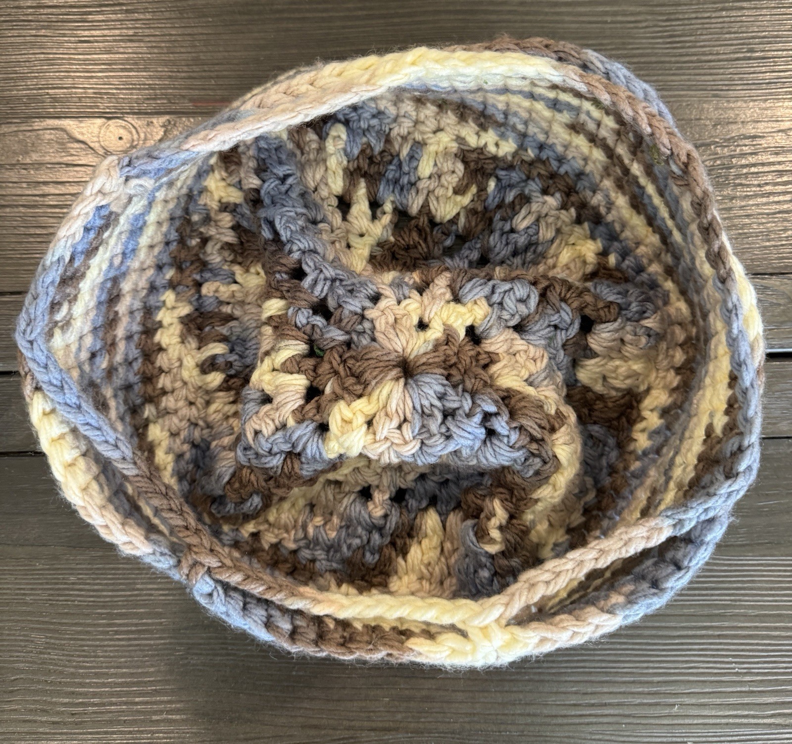 Hand-Crocheted Oversized Multi-Functional Boho Hat Mrket Tote Home Utility Cover