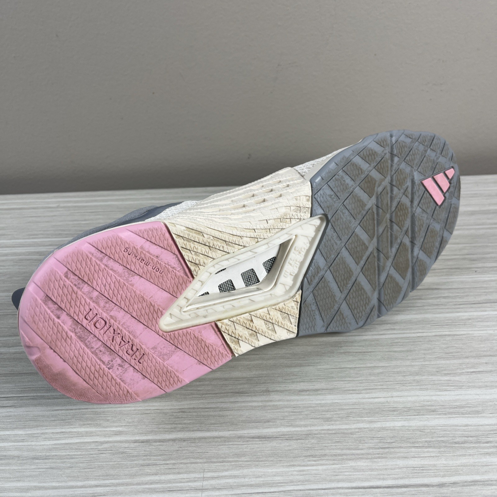 Adidas Dropset 3 Training Shoes Women Size 10 Gray Ivory Pink Adiwear 6 Heat.RDY