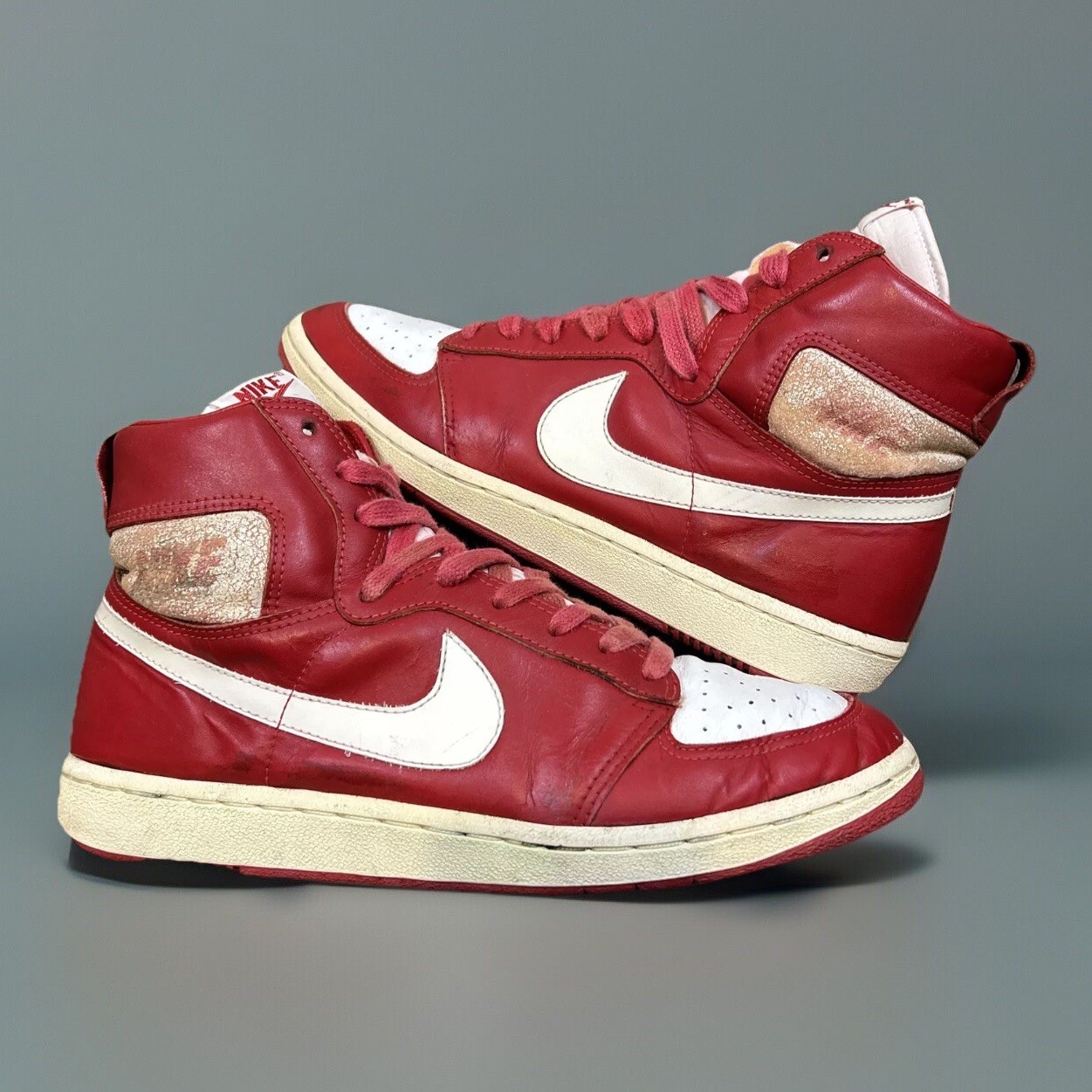 VTG Nike 1980’s Sales Sample Dynasty Red White Men’ US 9 1985 Original OG Shoes