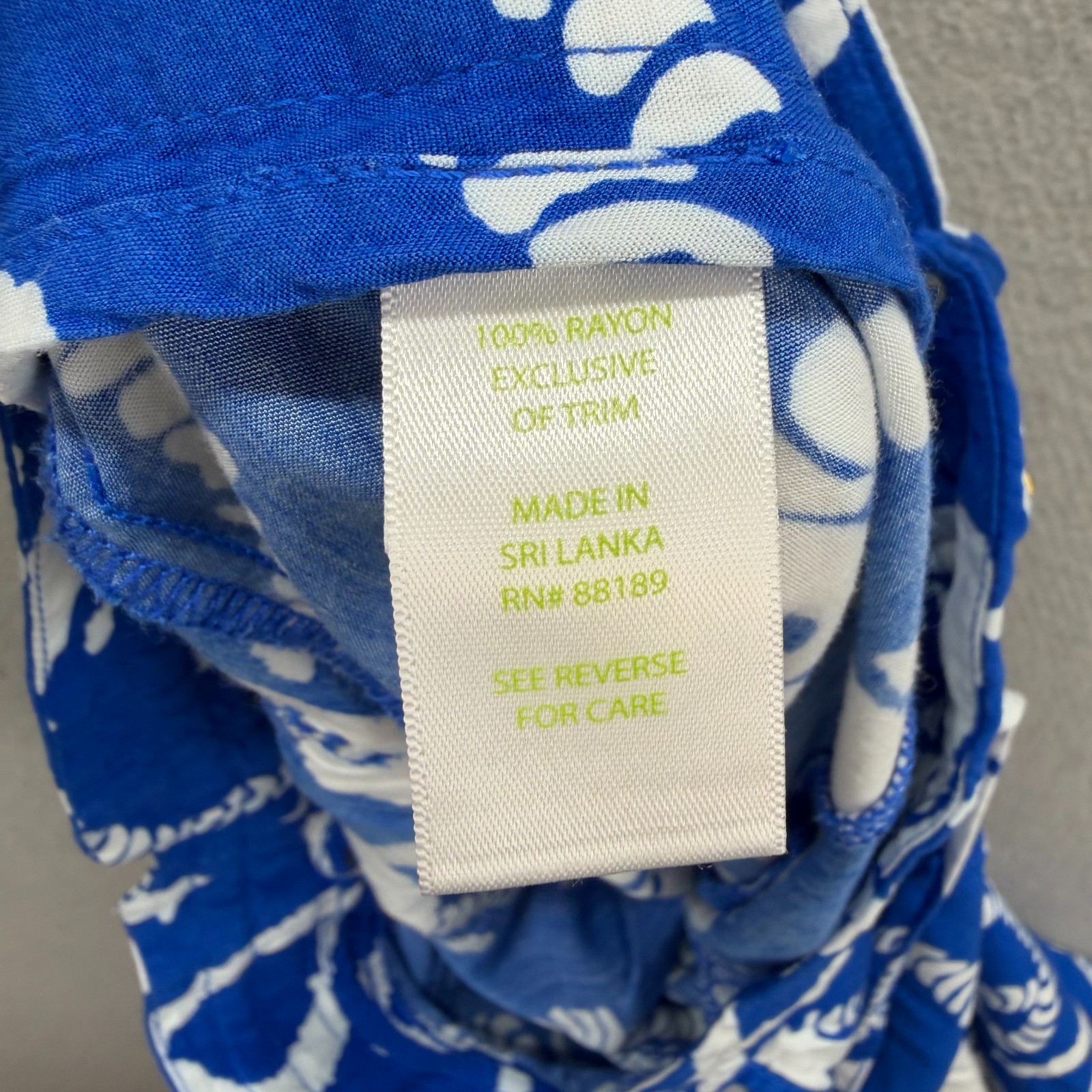 Lilly Pulitzer Palazzo Pants Womens Medium Blue White Nautical Anchor Beach
