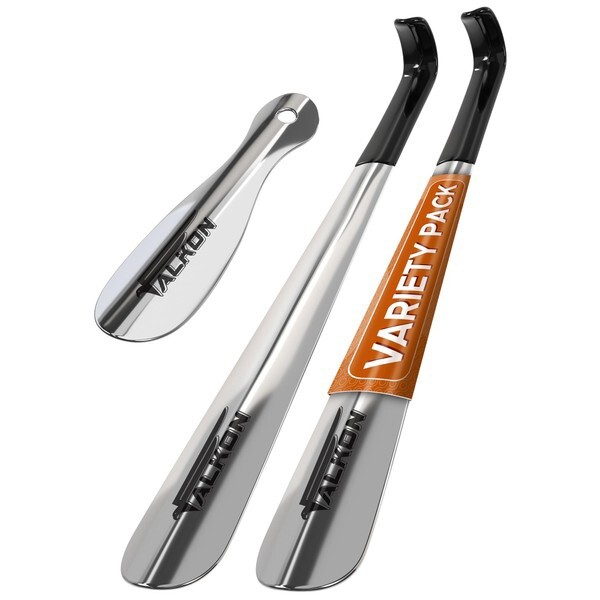 Shoe Horn Long Handle Set Of 3 Two 16.5″ and One 7.5″ Long FALKON