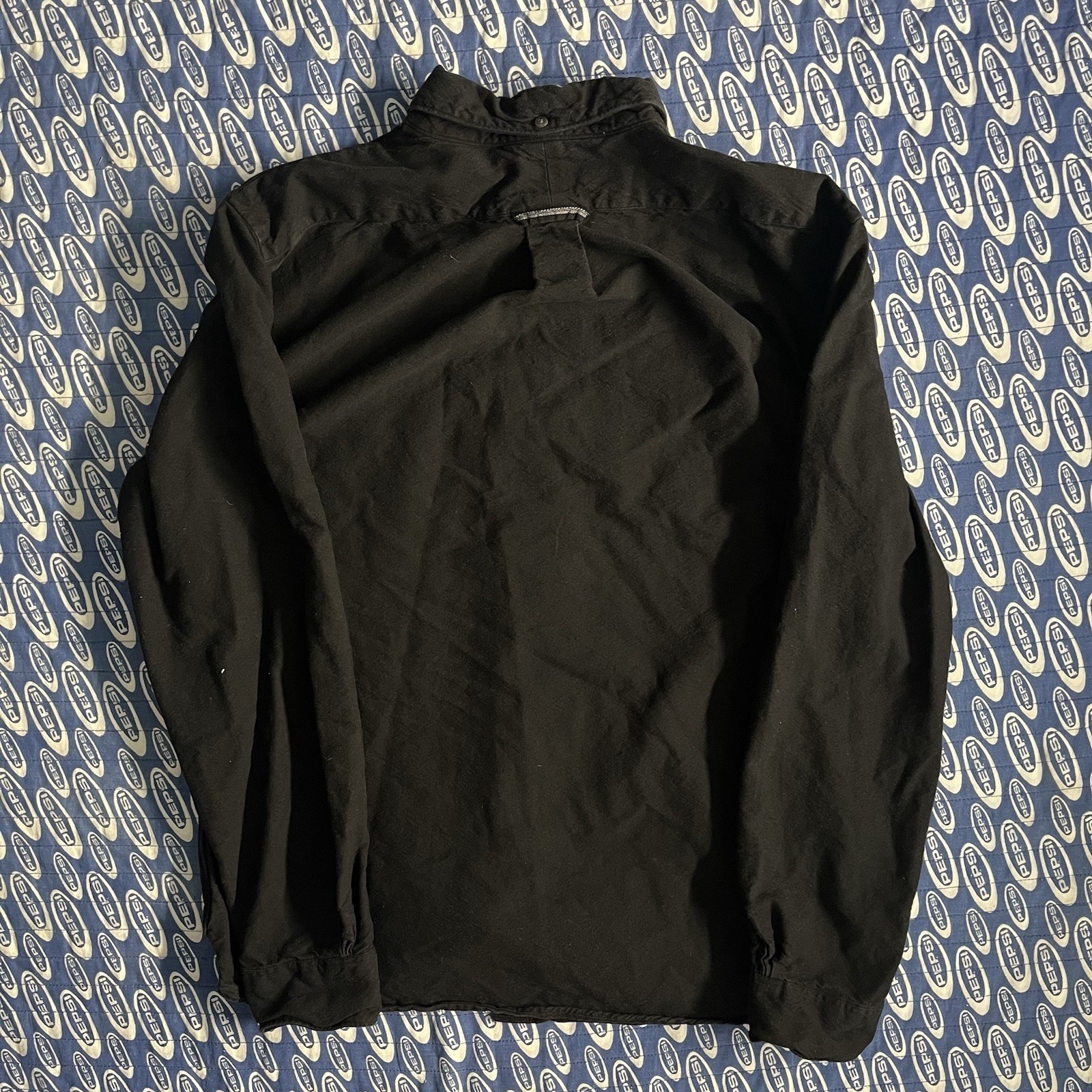 Men’s Todd Snyder Stealth Black Button Shirt Long Sleeve Size Medium BK01