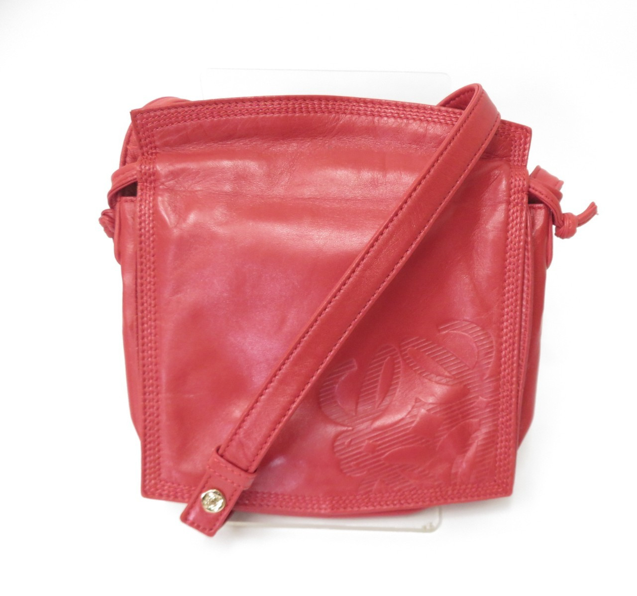 Authentic LOEWE Anagram Flamenco Lambskin Nappa Leather Shoulder Bag S#53675