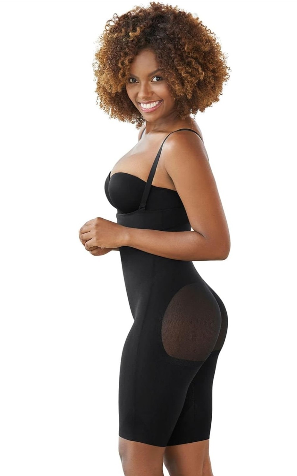 Leonisa Women’s High Waisted Shapewear Shorts-Tummy Control Shape-Size:XS-Black