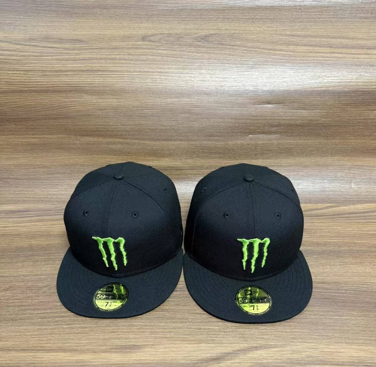 Monster Energy X New Era Fitted Hat 59Fifty ULTRA RARE Nascar Ty Gibbs Athlete