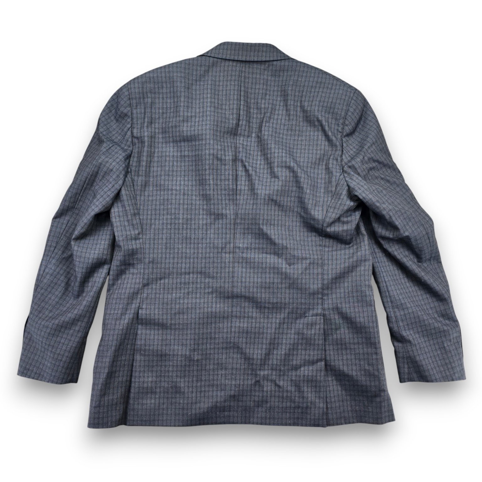 Todd Snyder Mayfair Fit Sport Jacket 42R Charcoal Blue Plaid Wool Partial Lined