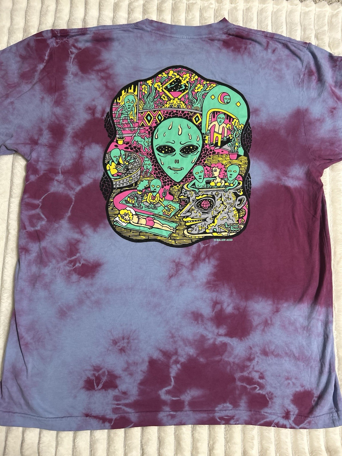Killer Acid No Bad Trips Limited Edition Tie Dye T-shirt XL NWOT