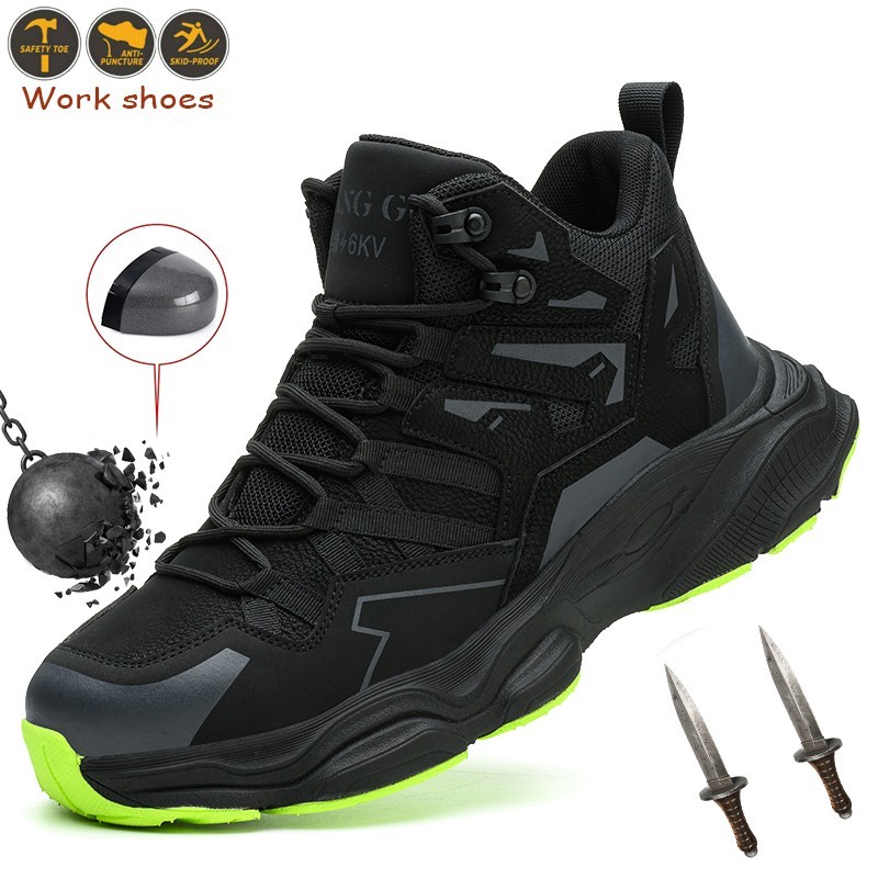 Men Steel Toe boots Safety Work Shoes Breathable sneaker Indestructible shoes