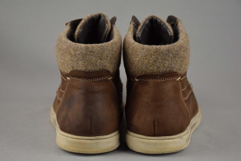 Men Ecco Boots Brown Nubuck 44