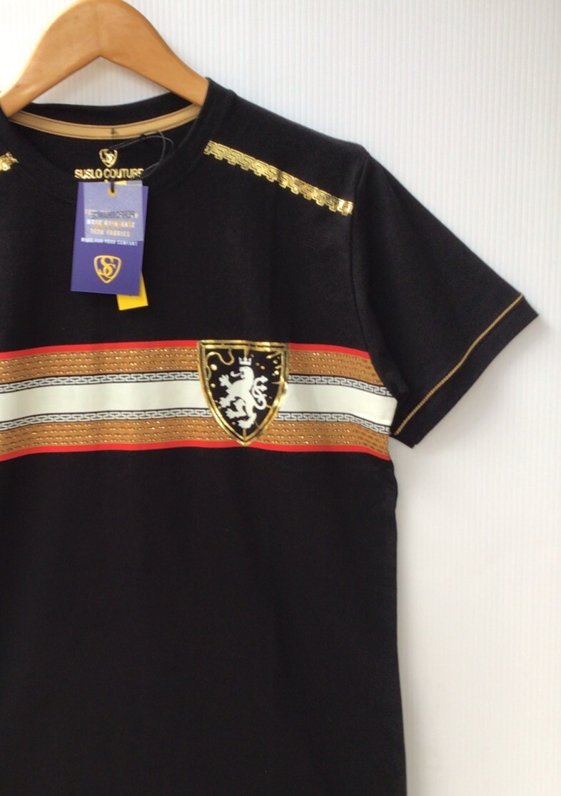 Men’s Beautiful Cotton Rhinestone T Shirt,Italian Style,Stretch S to 2XL…A21.A