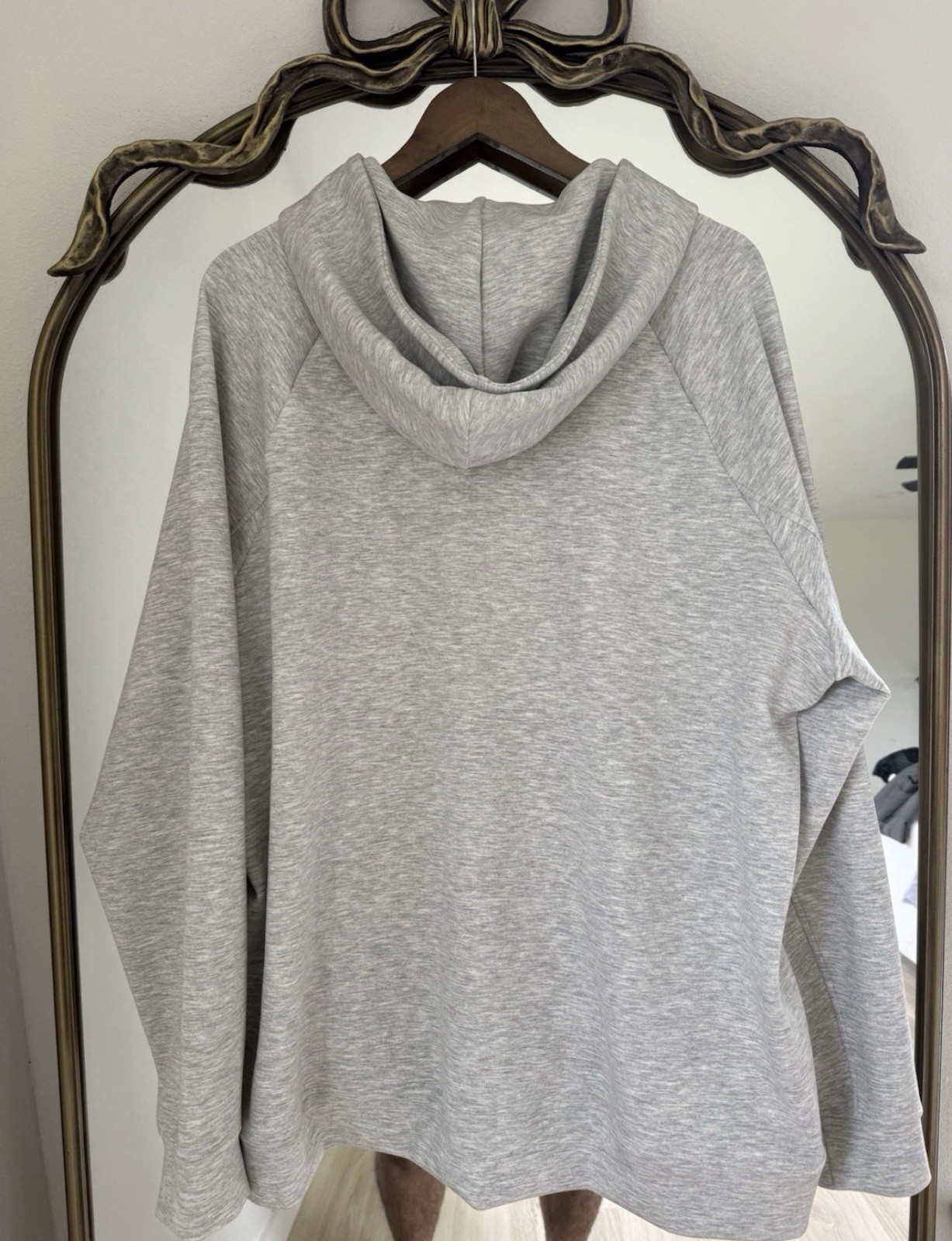 Lululemon Men’s Smooth Spacer Classic Fit Pullover Hoodie Light Grey Size XXL