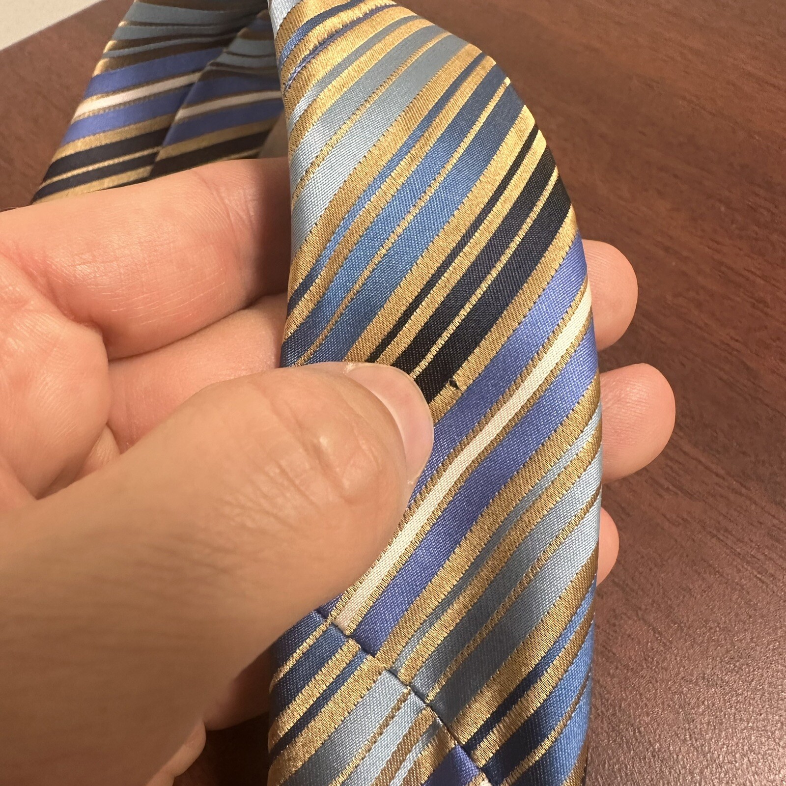 Ermenegildo Zegna Tie Striped Mens Multicolor Business See Details