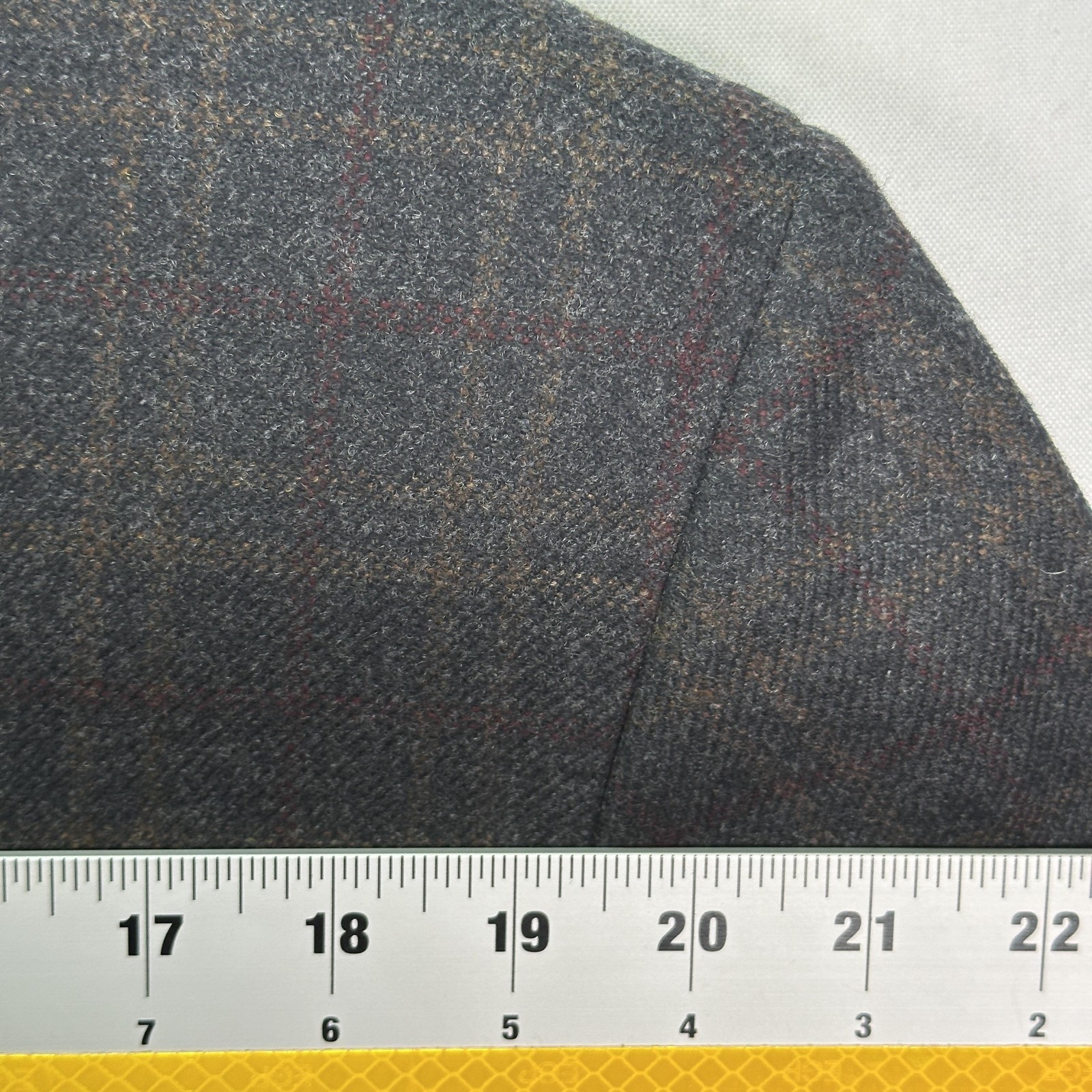 Canali Blazer Mens 46R Gray Windowpane Plaid Wool Cashmere Suit Jacket Italy
