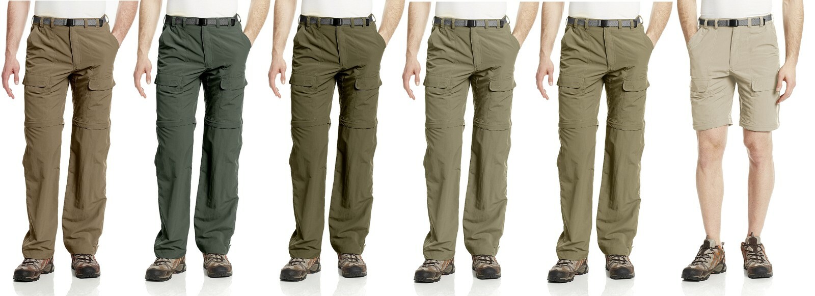 WHITE SIERRA MENS X9702M 30 IN INSEAM TRAIL CONVERTIBLE CARGO TRAVEL HIKING PANT