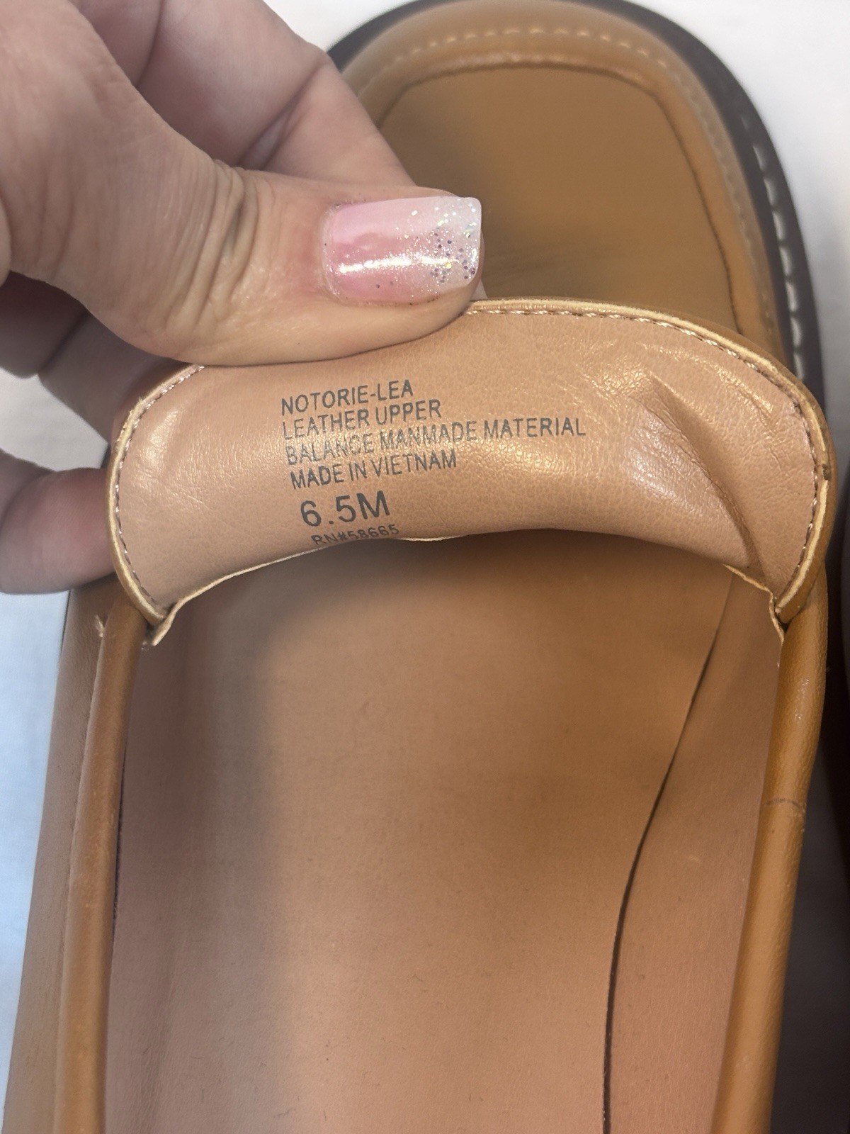 Women’s Nordstrom Cognac Notorie-Lea Chunky Lug Woven Platform Loafers Sz 6.5