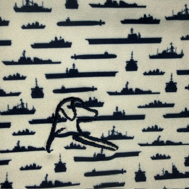 RHOBACK Polo Shirt Men’s XXXL Limited July 4th Edition Battleships and US Flag