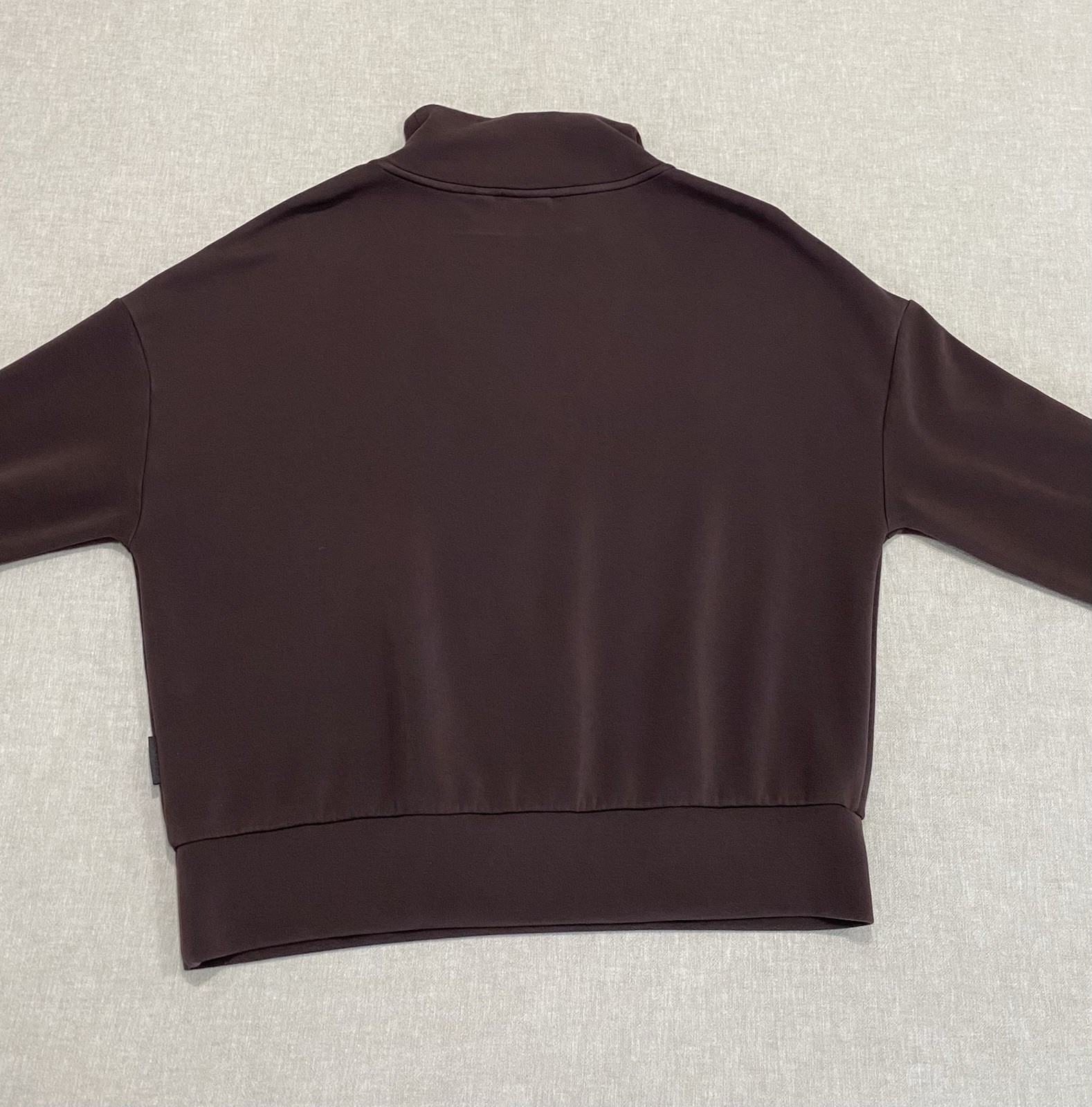 Varley Double Soft Hawley Half Zip Sweatshirt Sz S Coffee Bean Pullover Cozy