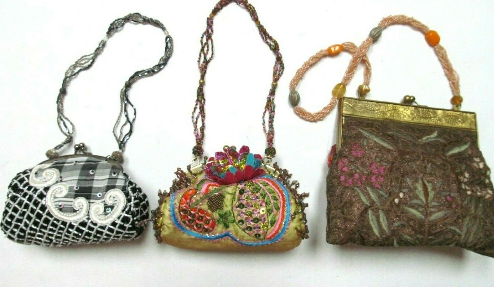 Wayne L Kleski Beaded Purses Vintage 80s but always classic Stunning Your choice