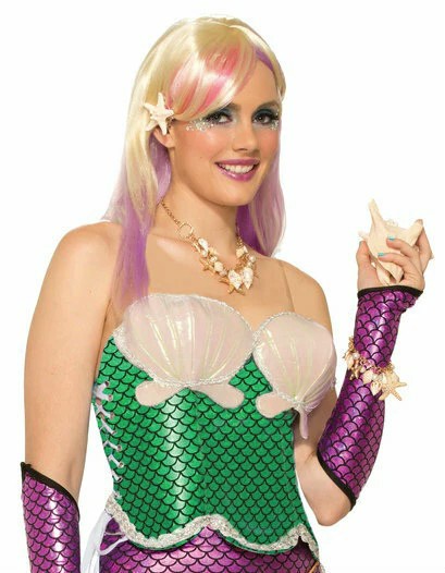 FORUM GREEN MERMAID CORSET COSTUME ACCESSORY WOMENS SIZE STANDARD/ONE SIZE 75233