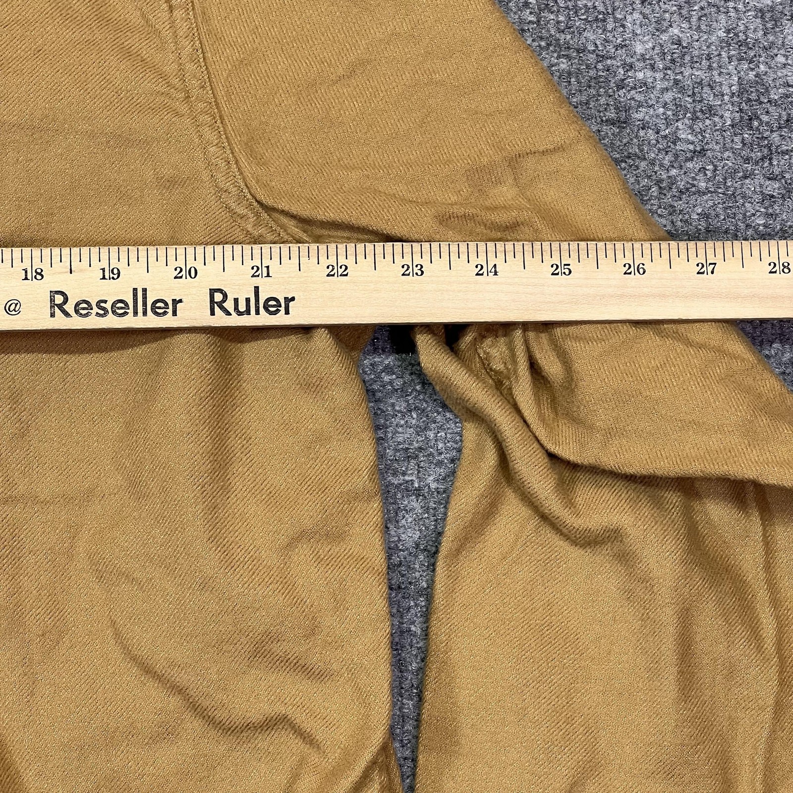 Pendleton Shirt Mens XL Beige Solid Twill Button Front Long Sleeve Casual