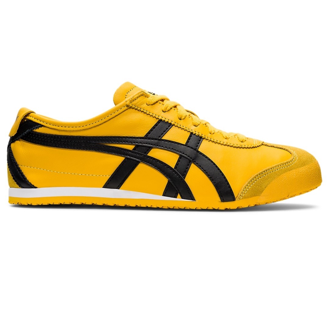 Onitsuka Tiger Mexico 66 Yellow/Black Low Top Lace Up Sneakers DL408-0490