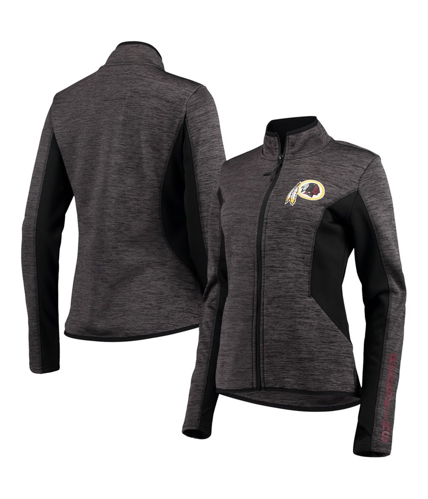 NFL Womens Washington Redskins Jacket, Black, Medium