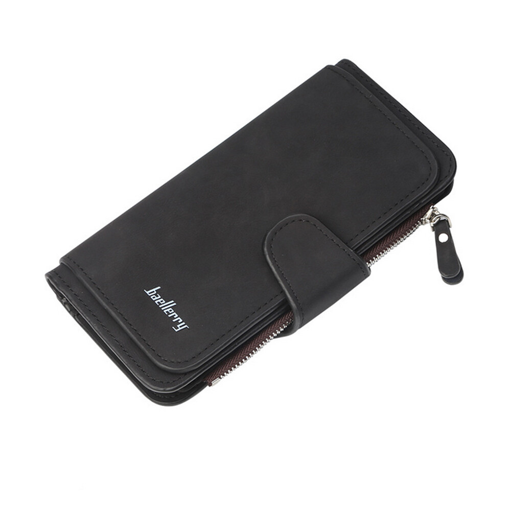 Fashion Leather Women Wallets ID Card Holder Clutch Bag Zipper Pocket Hasp Purse