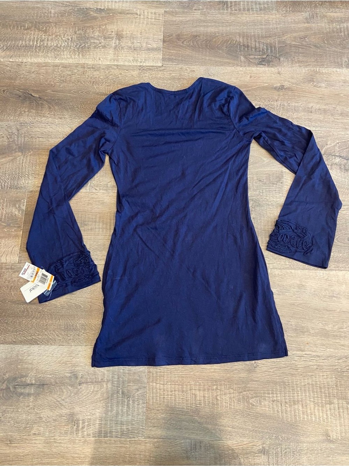 INC Modal Long Sleeve Beaded Tunic Shirt Flare Sleeves NWT Small