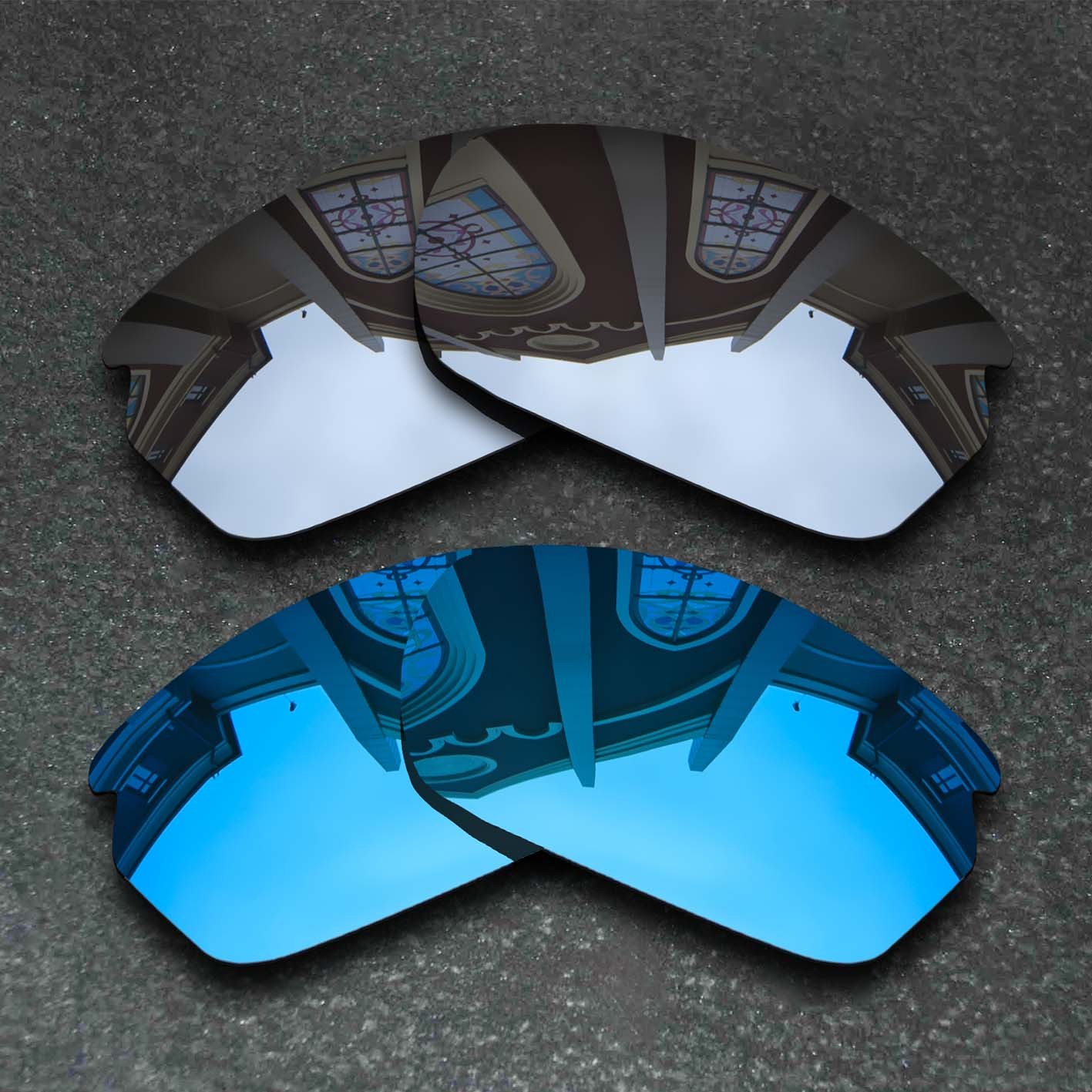 US Silver&Blue Replacement Lenses For-Oakley Carbon Shift OO9302 Polarized
