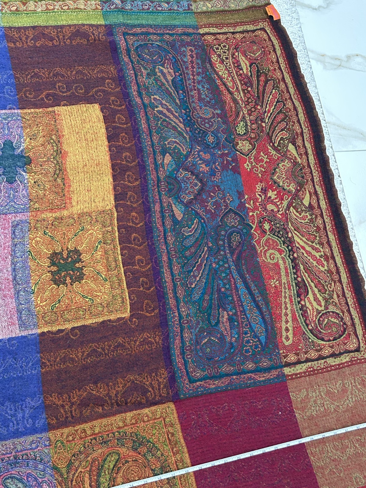 Moksha Fine Wovens 100% Pure New Wool 75″ Length x 36″ Width Throw / Pashmina