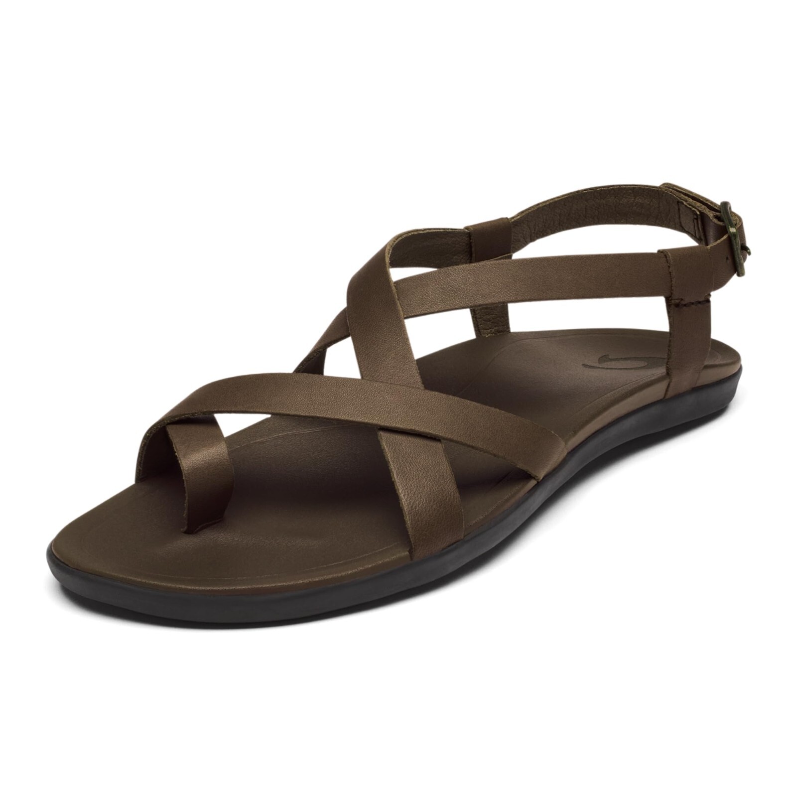 OluKai Upena Brown Leather Sandals Quick-Dry Water Resistant Women’ Sz 5/7/10/11