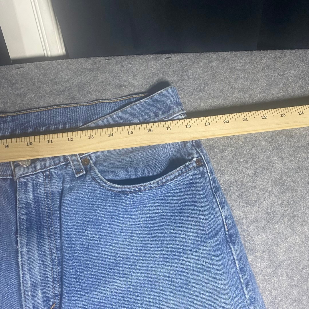 Levi Strauss 505 Mens W36 L32 Blue Denim Straight Fit Jeans Pants