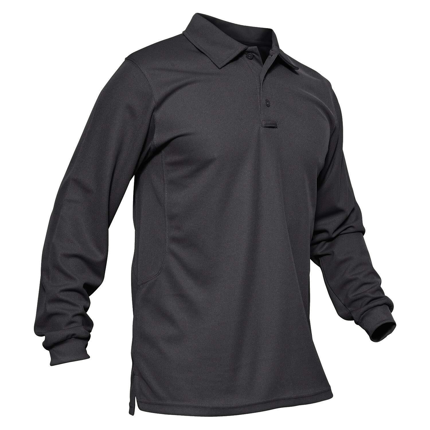 Men’s Long & Short Sleeve Polo Shirt Quick Dry Team Combat Casual Work Golf Tops