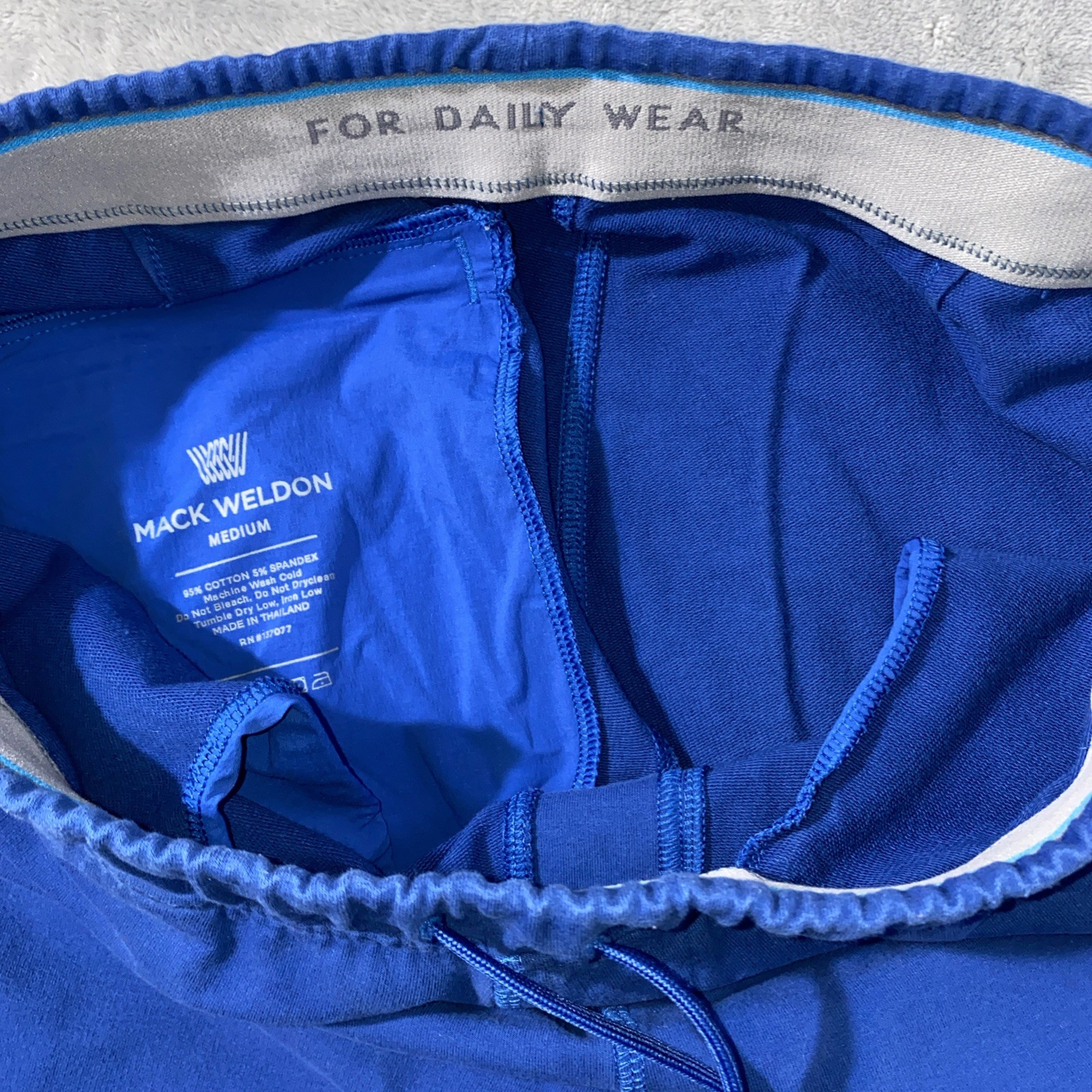 Mack Weldon For Daily Wear Jogger Sweatpants Blue Mens Medium Stretch Pants