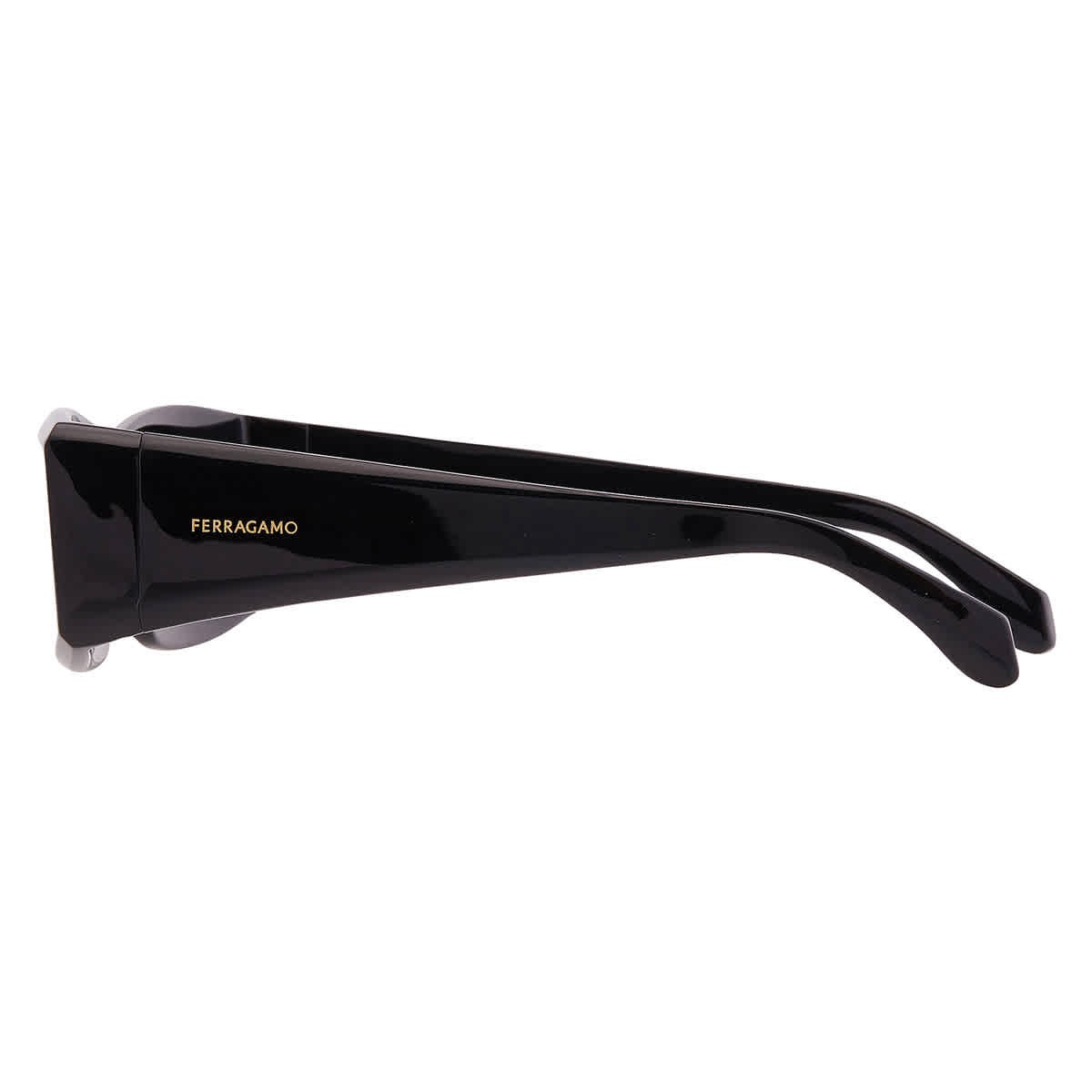 Ferragamo Dark Grey Rectangular Men’s Sunglasses SF2012S 001 57 SF2012S 001 57