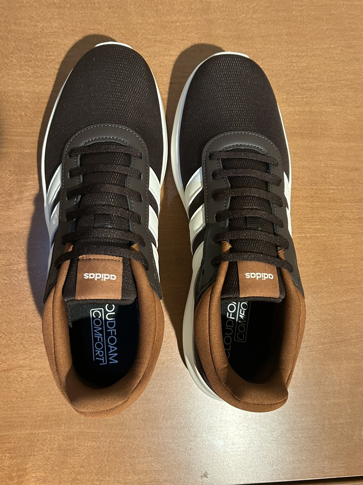Adidas Lite Racer 4.0 Men’s Size 10.5 Aurora Coffee Core White Running Shoes
