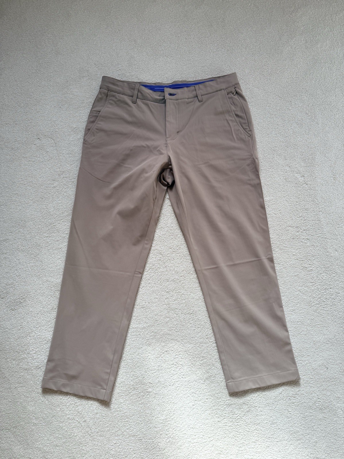 Twillory Performance Pants Men’s Size 33×26 Khaki Tailored Fit.