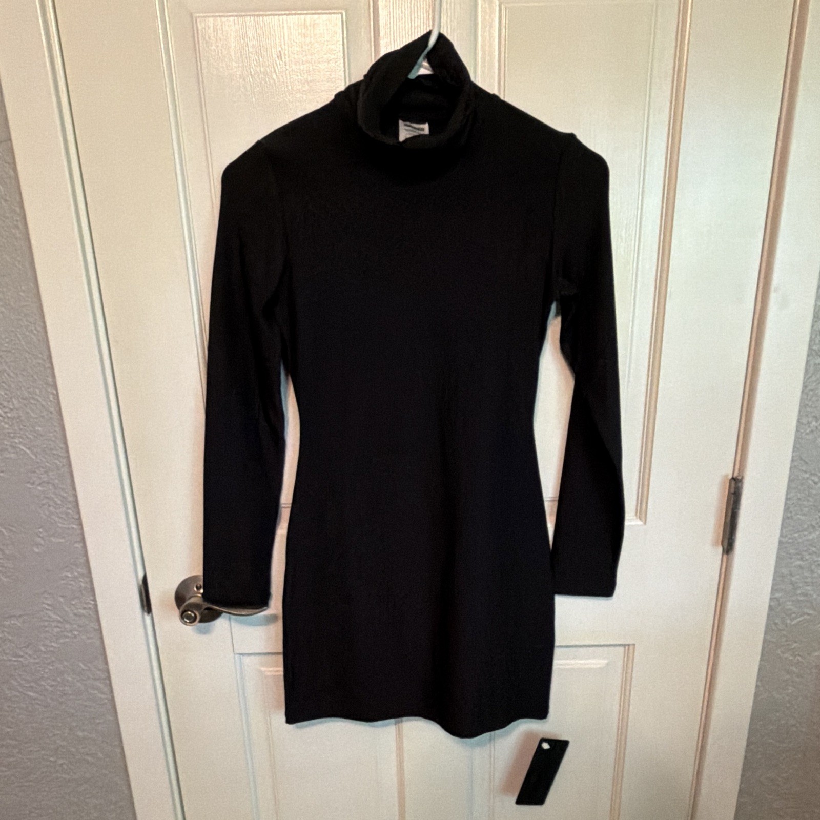 Alphalete Women’s Black Turtleneck Long Sleeve Bodycon Short Dress XS