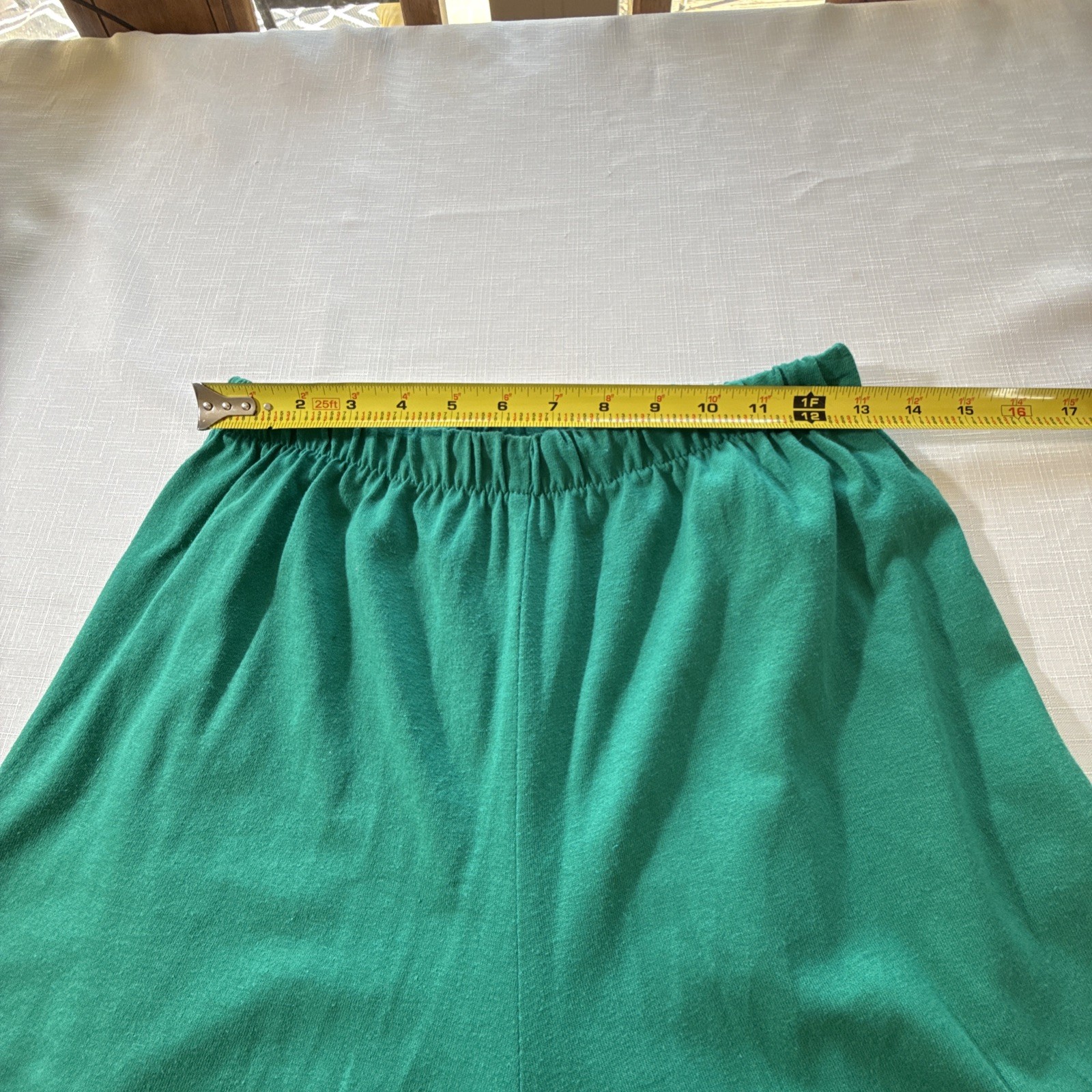 Vintage 80’s Teal Green Lightweight Joggers Women’s Elastic Waist 26-30”