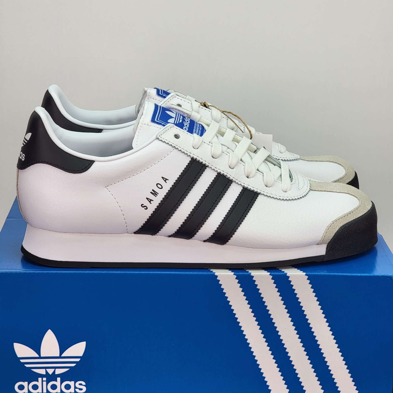 Adidas Originals Samoa Men’s Size 10 Athletic Shoes White Black Casual Sneakers