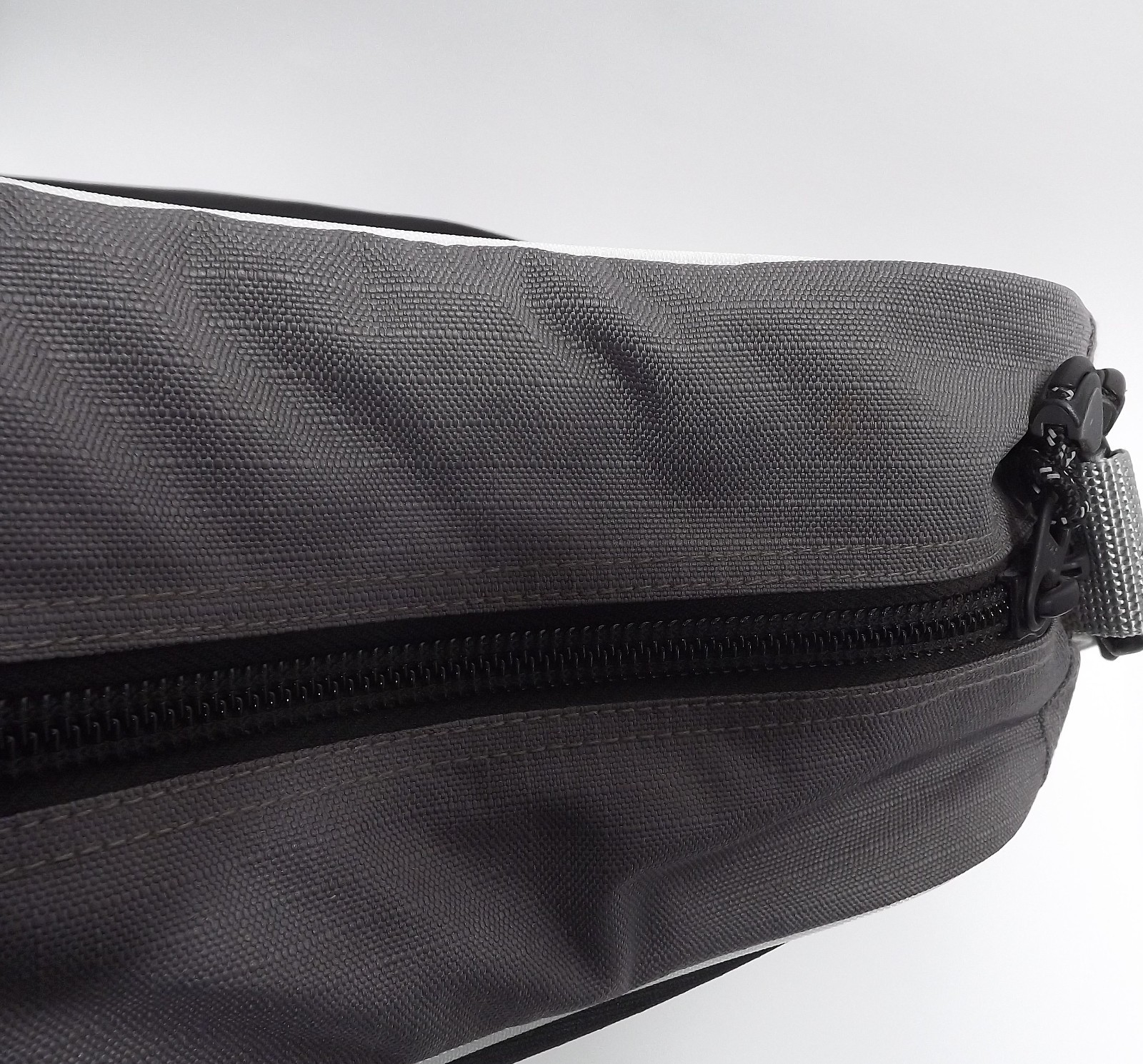 LL Bean Cross Body Satchel Black and Grey Daypack Laptop Tablet Book Tote