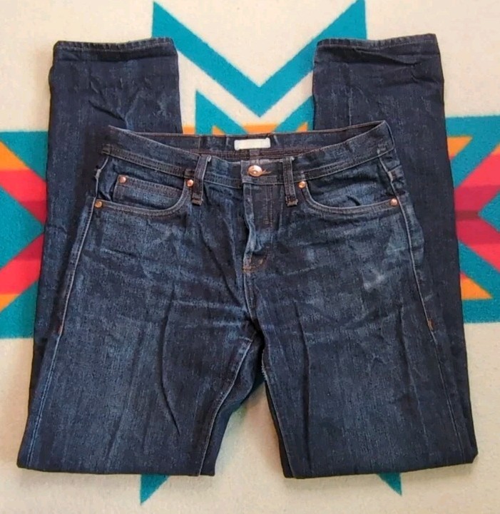 Unbranded Brand UB101 14.5oz Selvedge Denim Jeans 32×32 Skinny Fit Button Fly