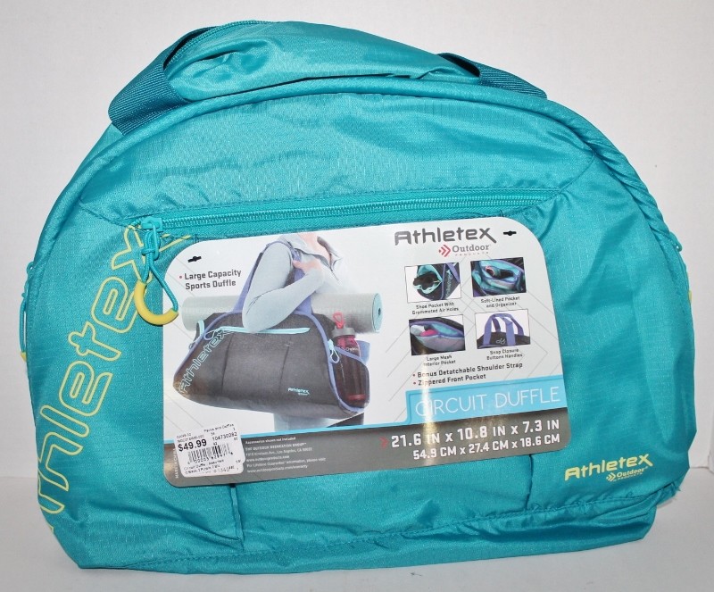 ATHLETEX OUTDOOR PRODUCTS CIRCUIT DUFFLE -SPORTS-21.6″ X 10.8″ X 7.3″-NWT-CHOICE