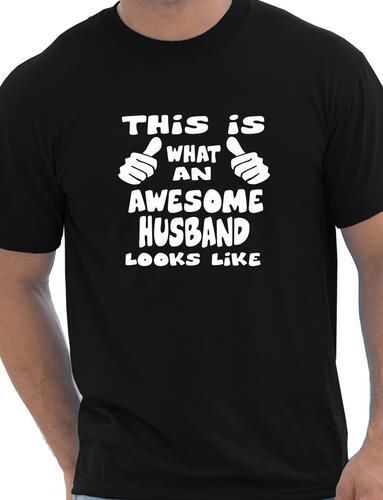 This Is What Awesome Husband Looks Like Funny Mens T Shirt Size S-XXL