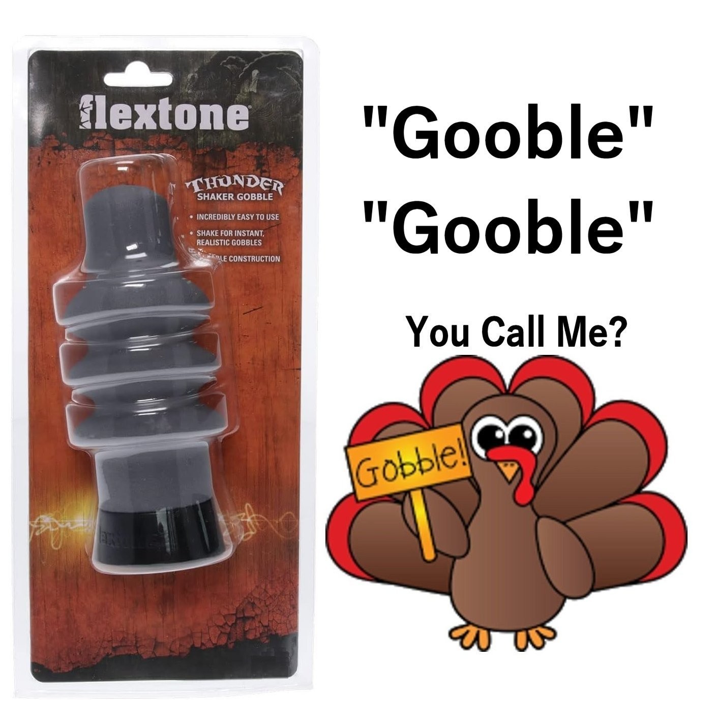 Flextone Thunder Shaker Gobble Turkey Call FLXTK136 Tom Hunting Realistic Sound
