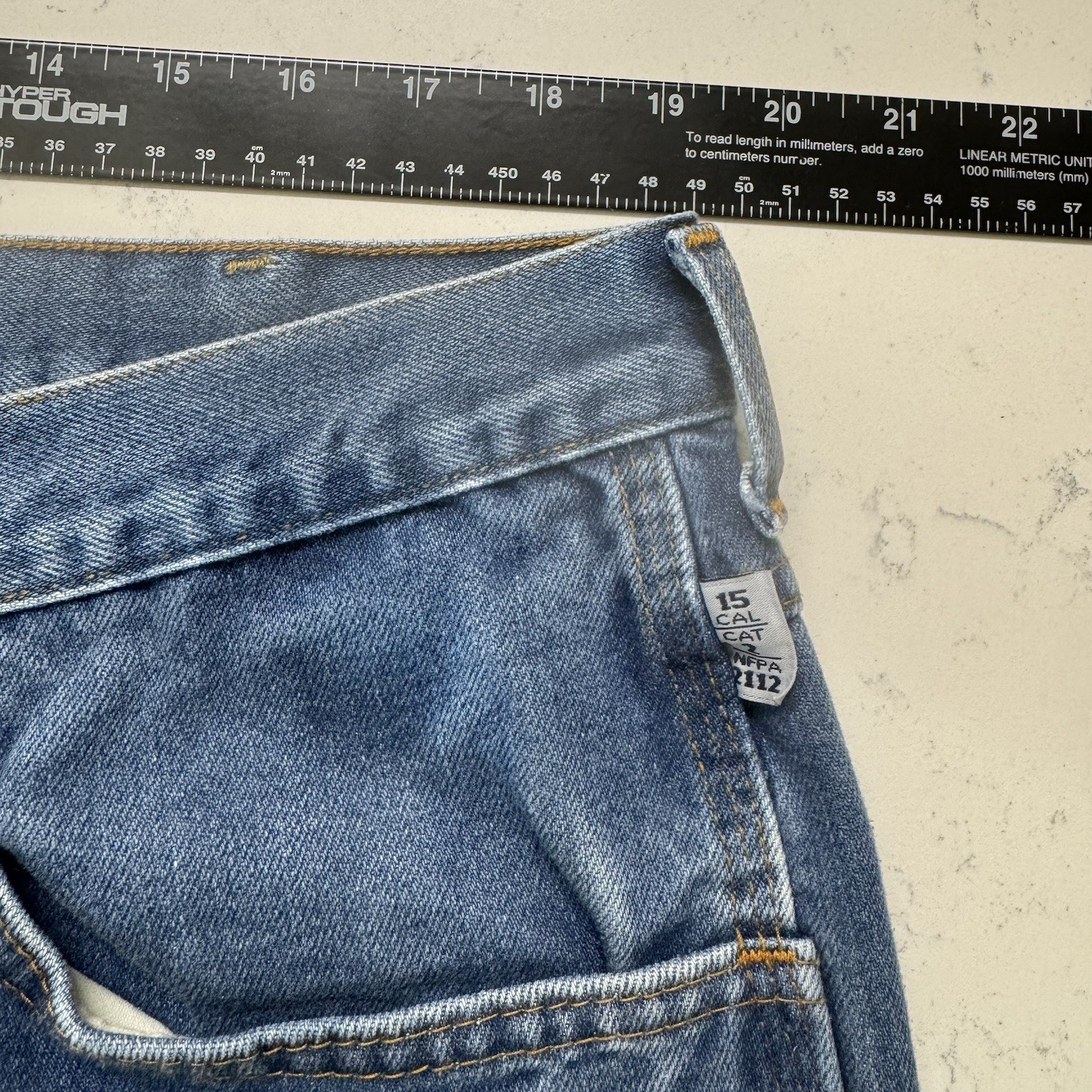 Tyndale FR Flame Resist F290T Relaxed Fit Denim Carpenter Jeans Men’s 38×32