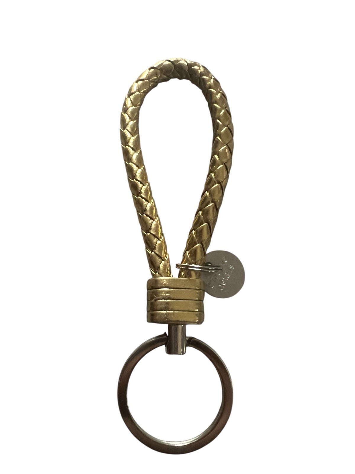 1 PC PU Leather Keychain Car Keyrings Braided Woven Rope Key Chains