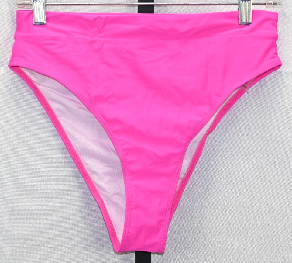 Hot Pink Bikini Bottom NWOT Size M 80% Nylon 20% Spandex